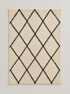 Alfombra Bereber Crudo y Negro - MADRITERA