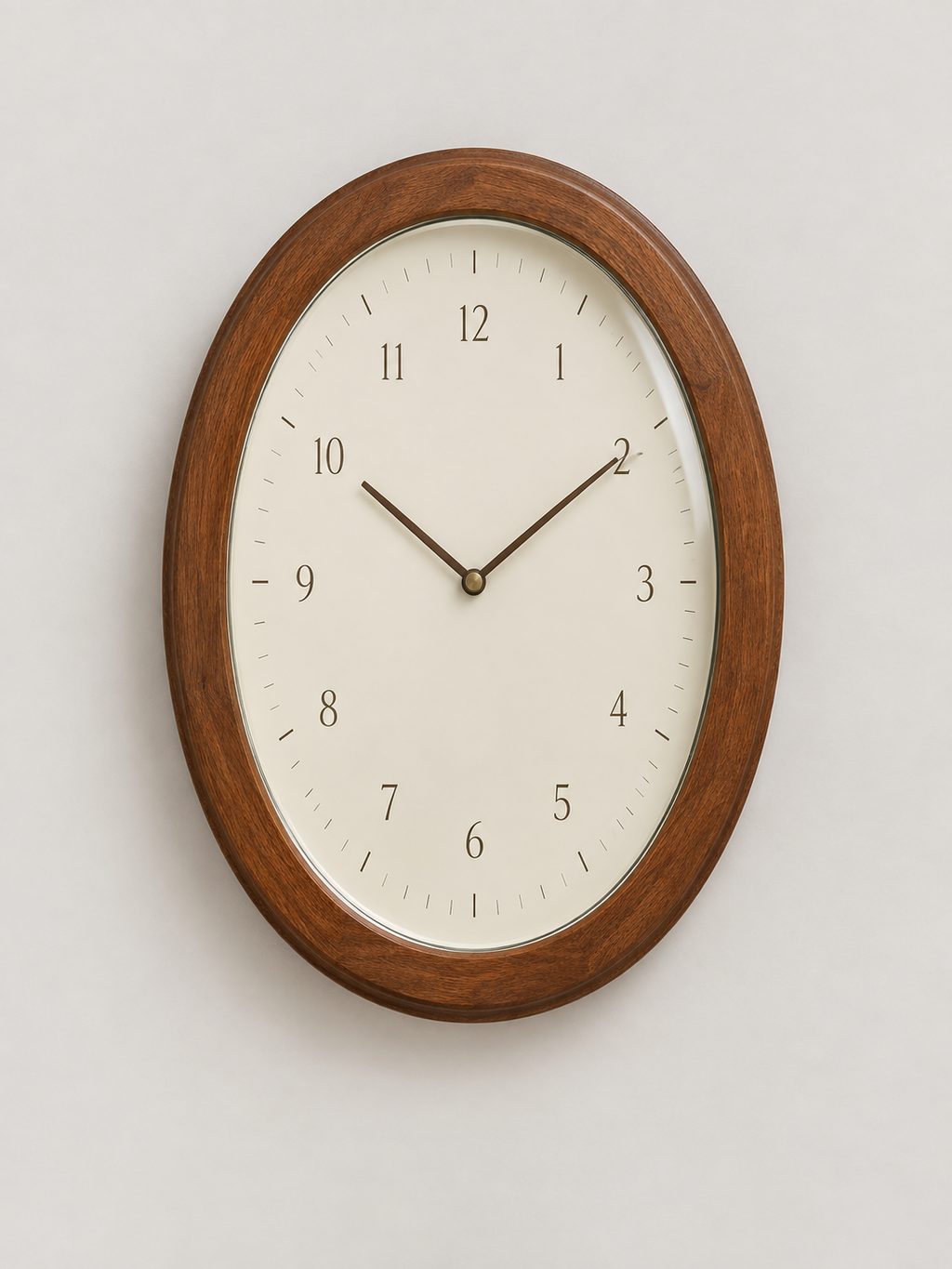 Reloj de Pared Ovalado Madera - MADRITERA