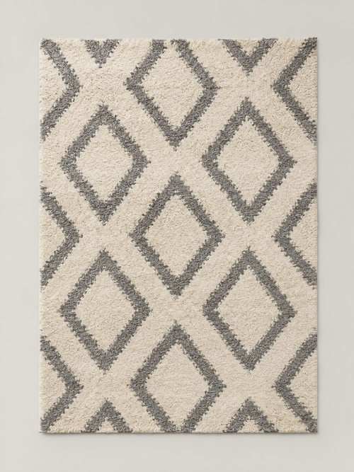 Alfombra Bereber Crudo y Gris - MADRITERA