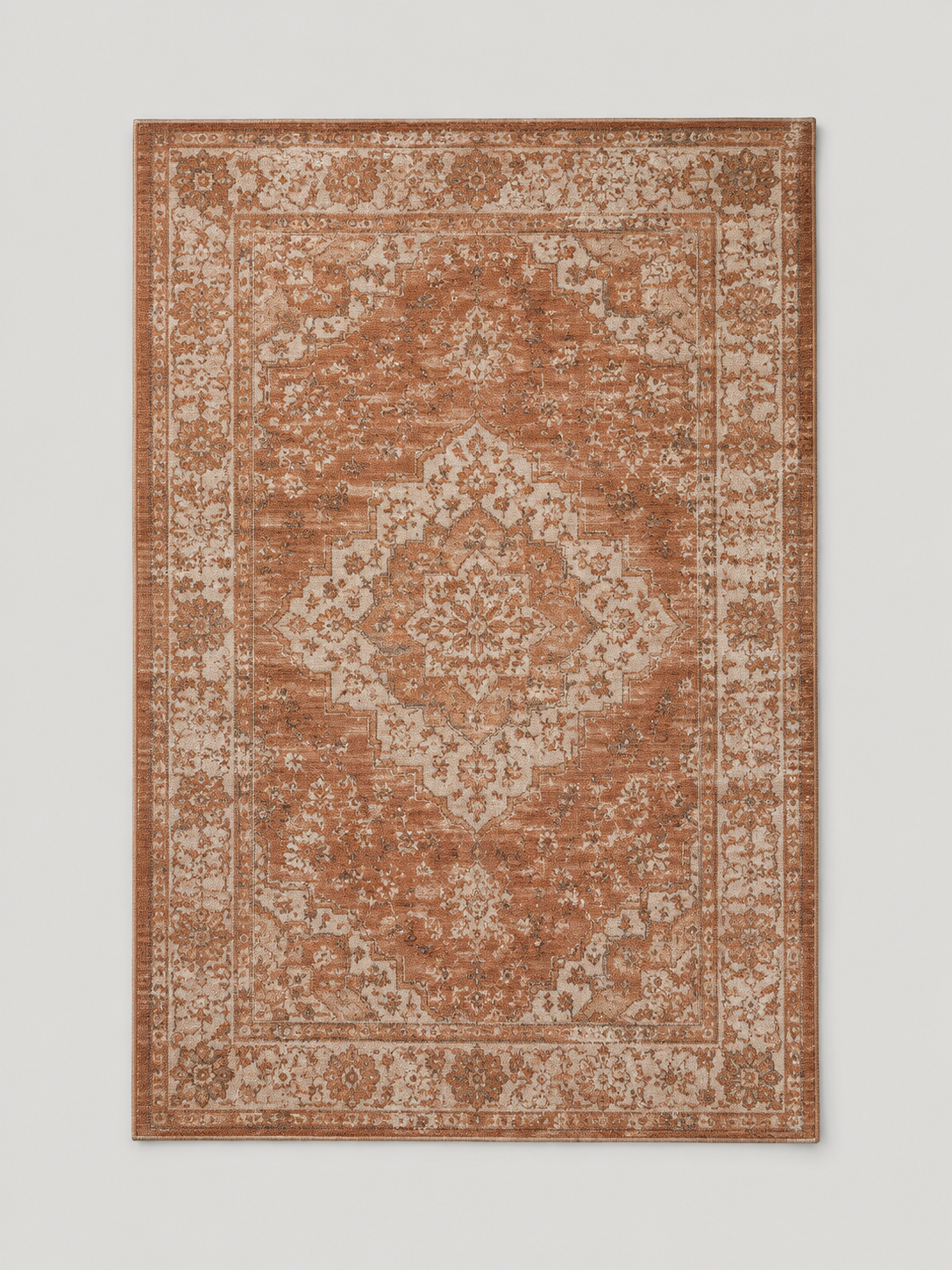 Alfombra Vintage Terracota - MADRITERA