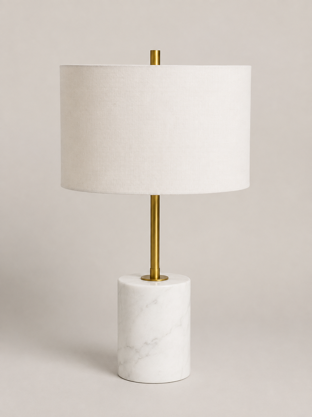 Lámpara de Mesa de Mármol Blanco - MADRITERA