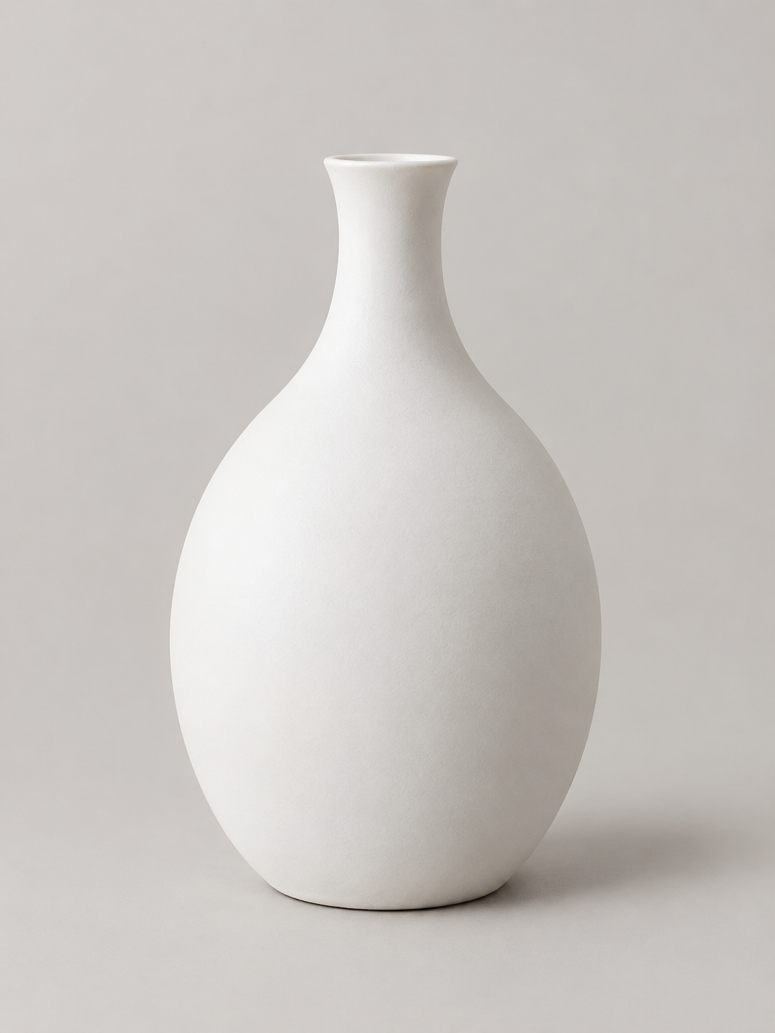 Jarrón de Cerámica Blanco Mate - MADRITERA