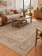 Alfombra Vintage Beige en ambiente - MADRITERA