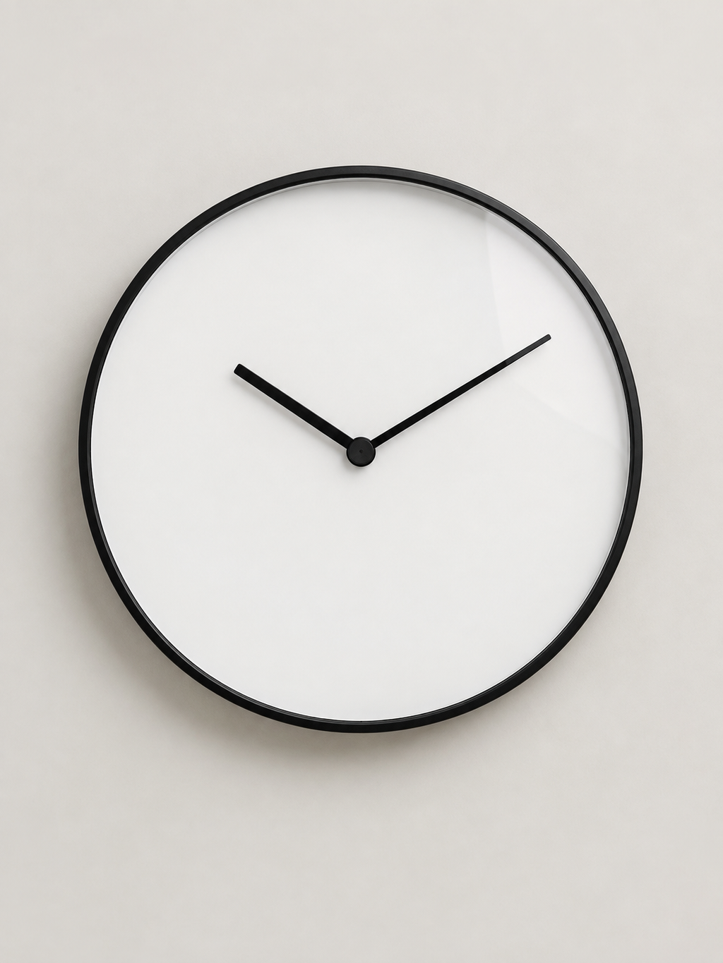 Reloj de Pared Minimalista Negro - MADRITERA