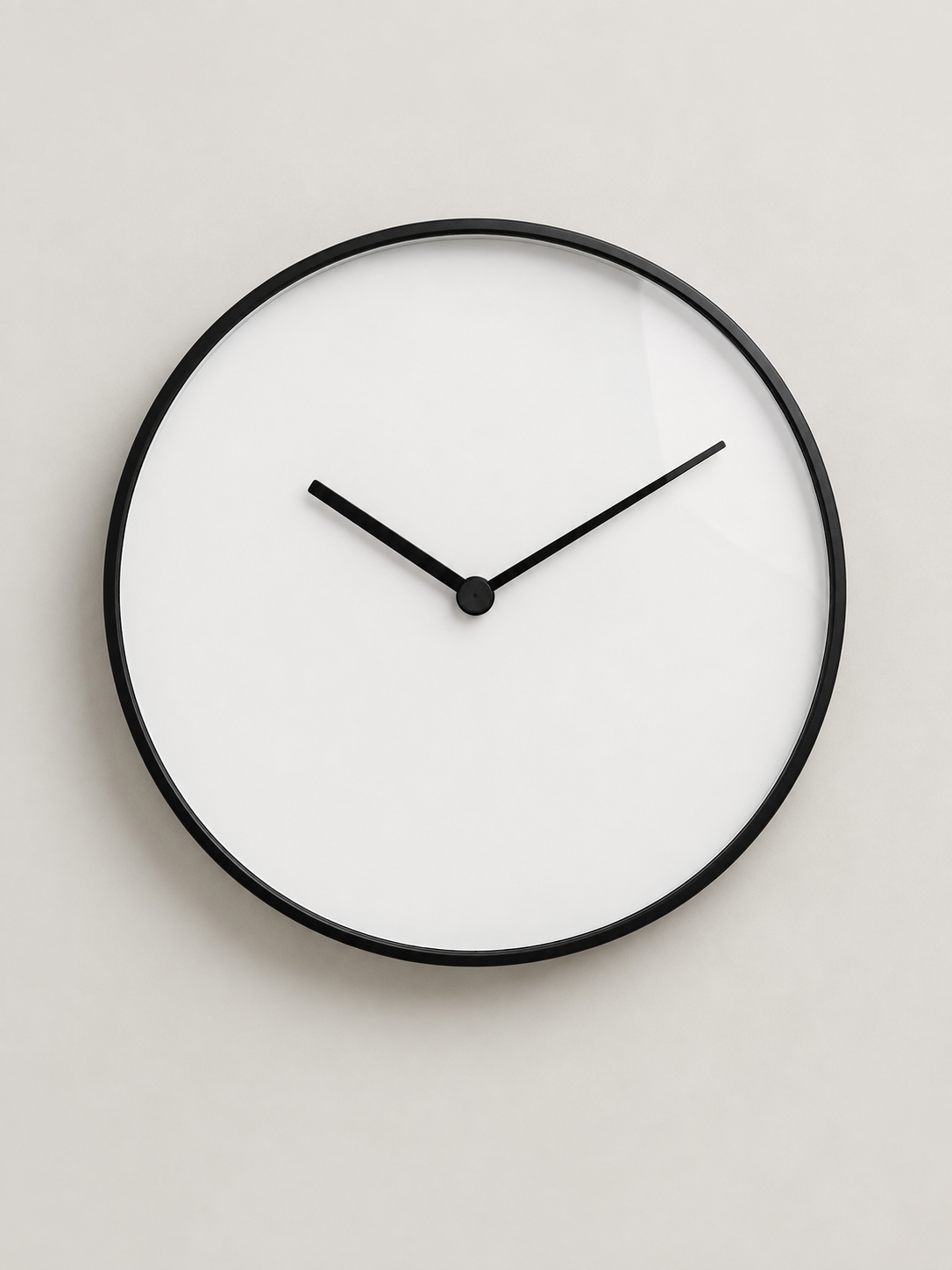Reloj de Pared Minimalista Negro - MADRITERA