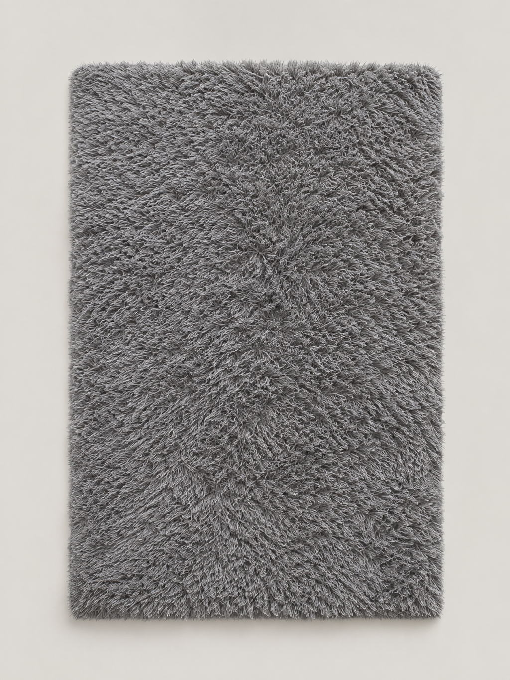 Alfombra de Pelo Largo Gris - MADRITERA