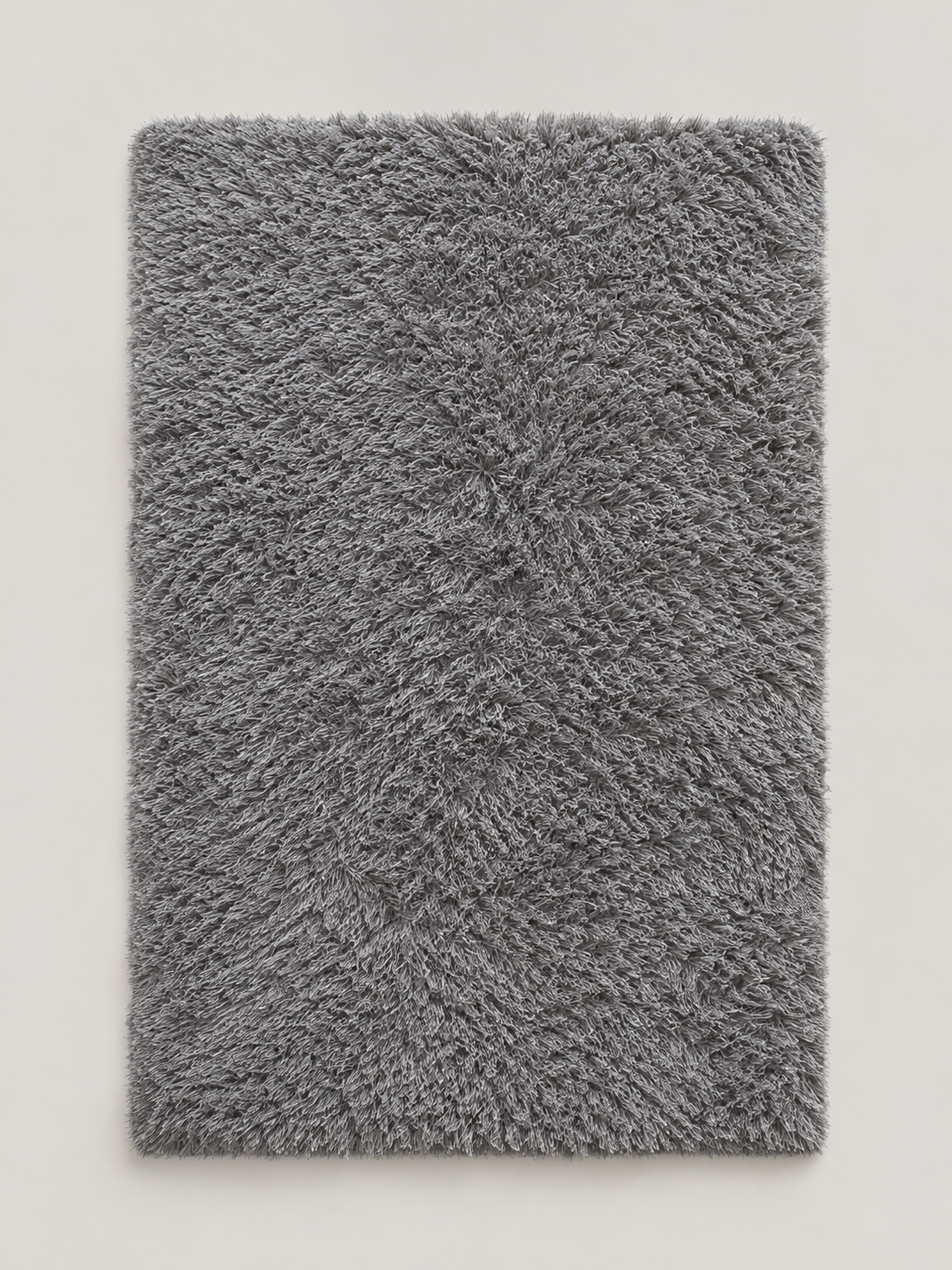 Alfombra de Pelo Largo Gris - MADRITERA