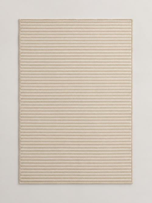 Alfombra Lavable Beige Rayas - MADRITERA