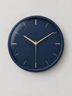 Reloj de Pared Azul Marino y Dorado - MADRITERA