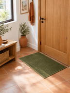 Felpudo Verde Oliva Liso en ambiente - MADRITERA