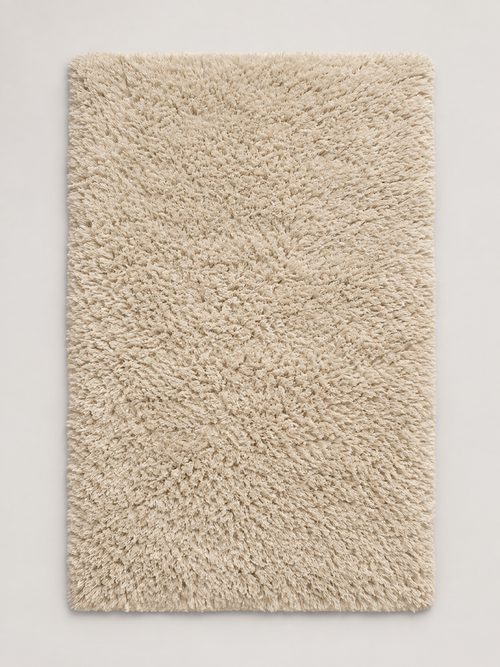 Alfombra de Pelo Largo Beige - MADRITERA