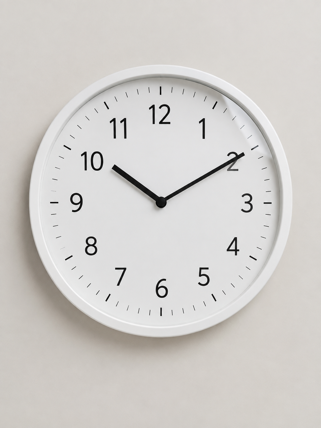 Reloj de Pared Industrial Blanco - MADRITERA