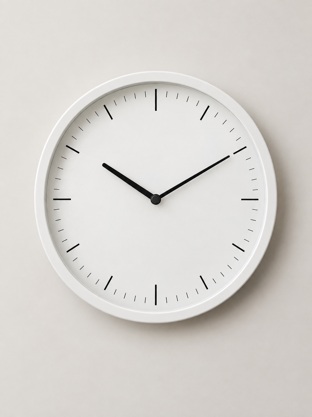 Reloj de Pared Redondo Blanco - MADRITERA