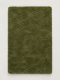 Alfombra de Pelo Largo Verde Oliva - MADRITERA