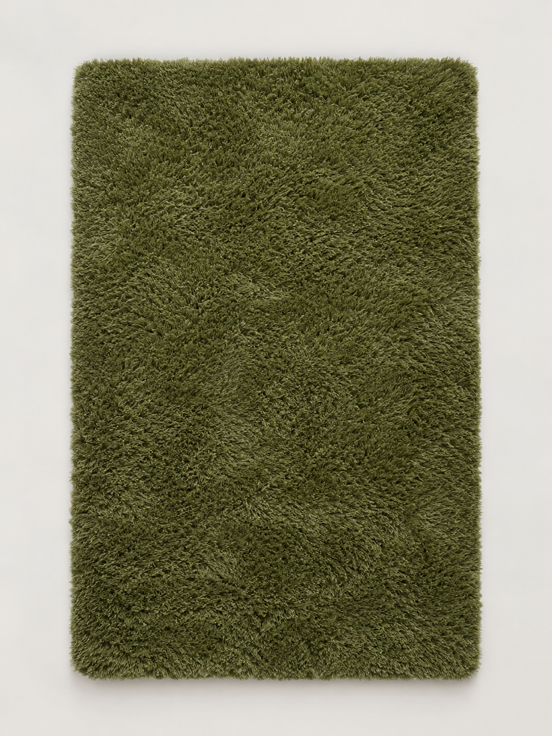 Alfombra de Pelo Largo Verde Oliva - MADRITERA