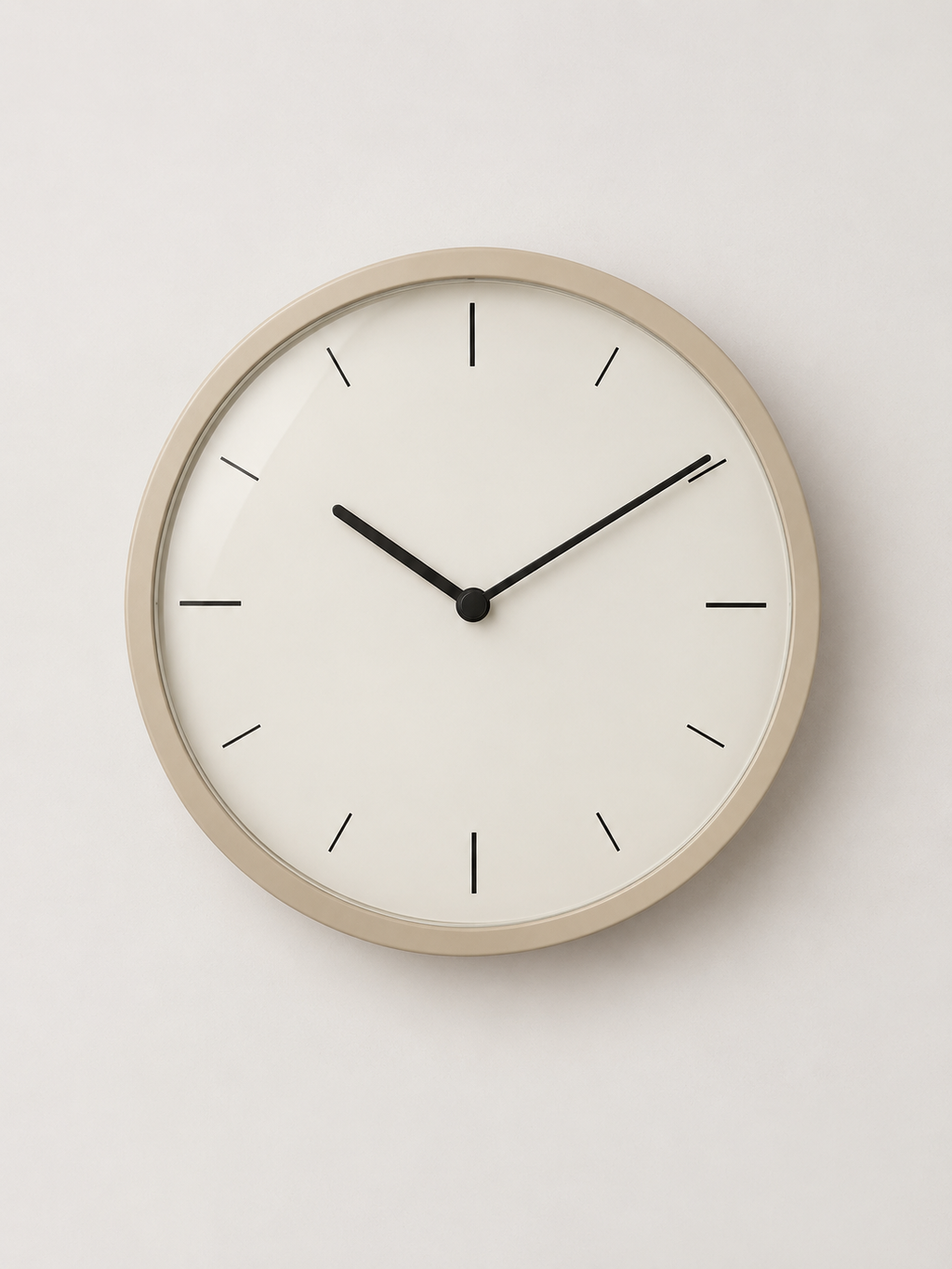 Reloj de Pared Redondo Beige - MADRITERA