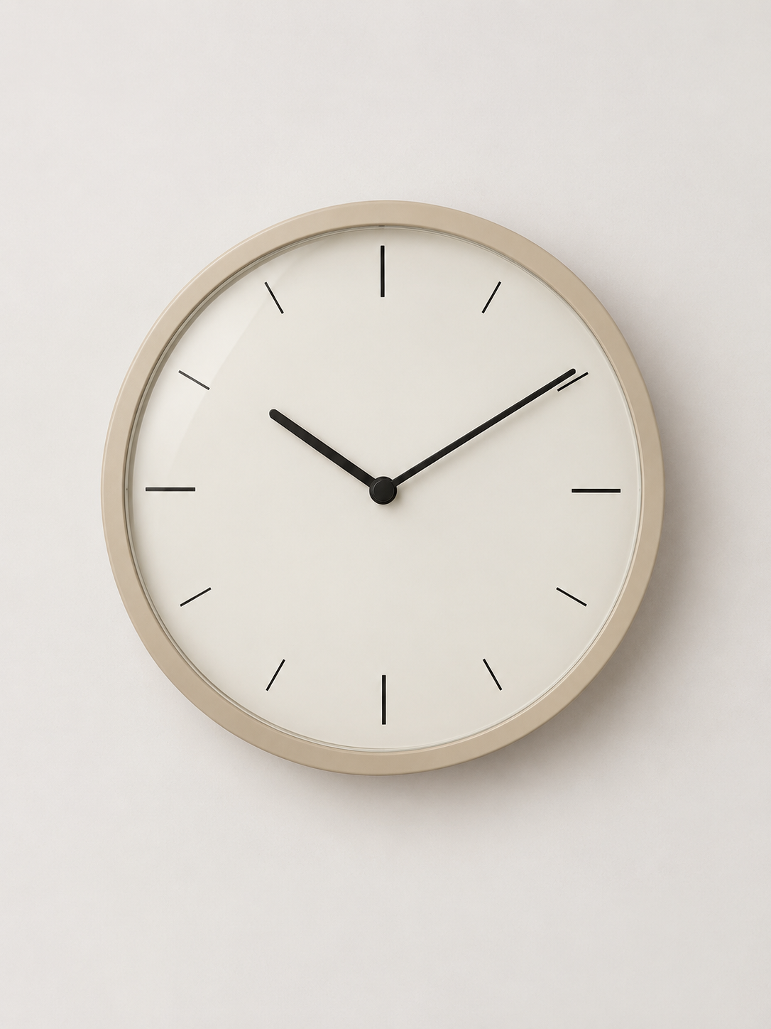 Reloj de Pared Redondo Beige - MADRITERA