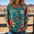 Floreva – Camisa Floral Estampada Mujer