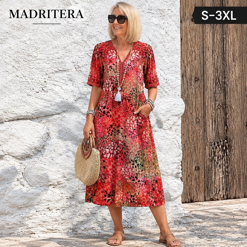 Floriva – Vestido Floral Mujer Elegante