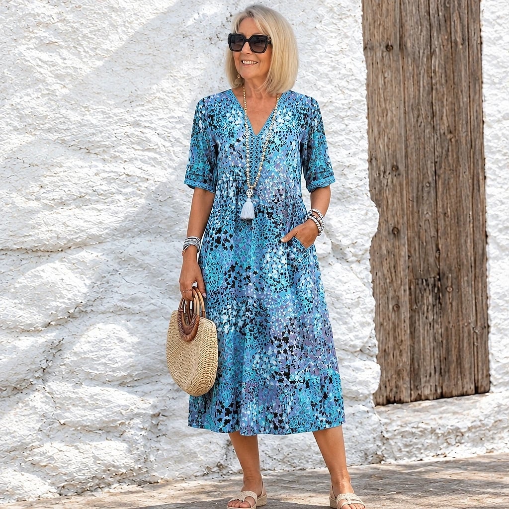 Floriva – Vestido Floral Mujer Elegante