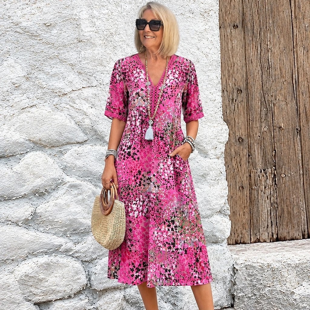 Floriva – Vestido Floral Mujer Elegante