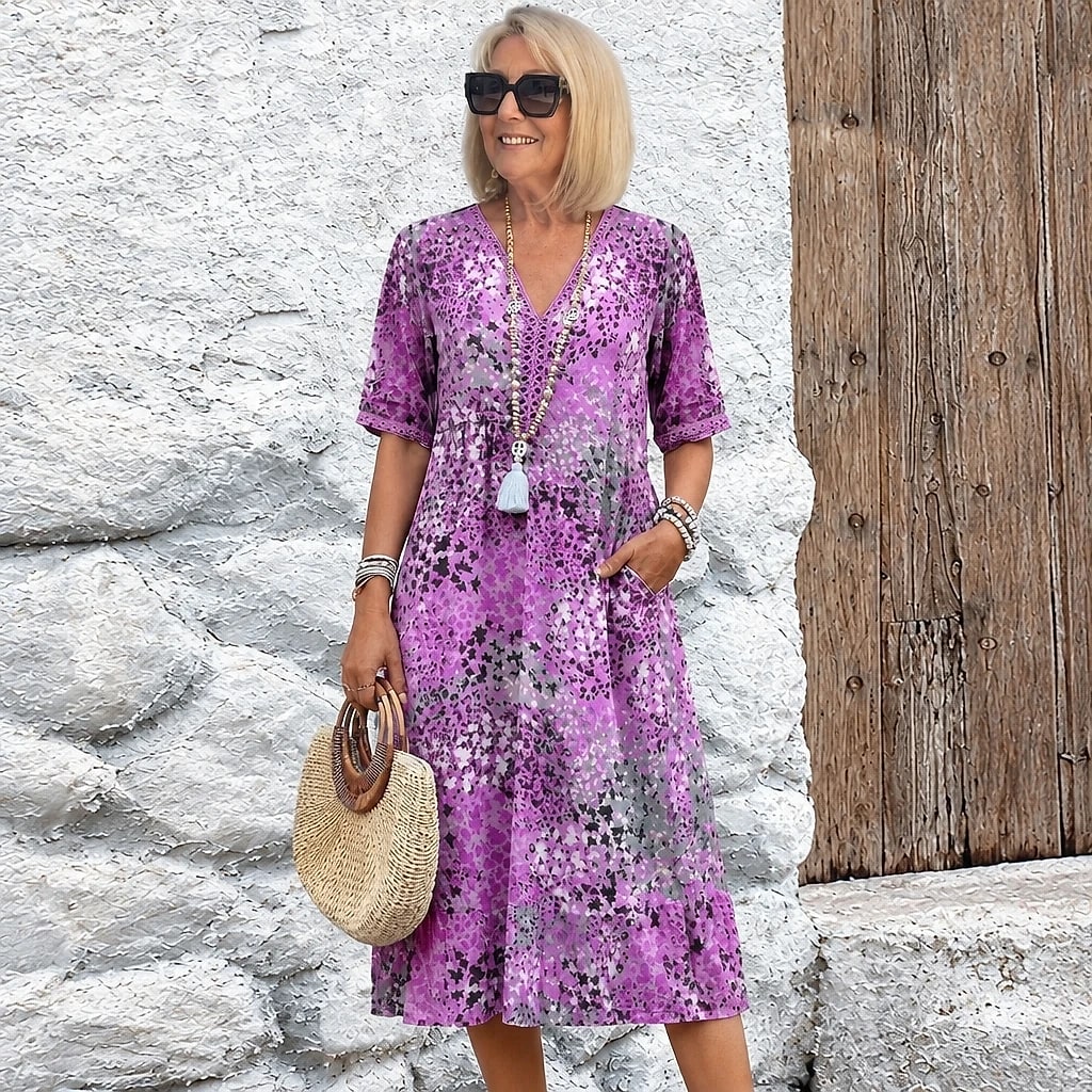 Floriva – Vestido Floral Mujer Elegante