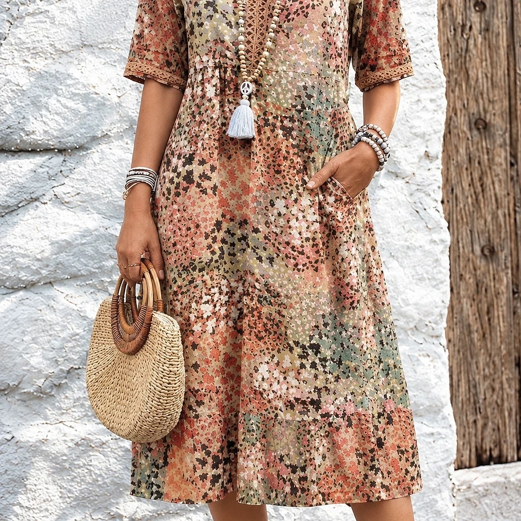 Floriva – Vestido Floral Mujer Elegante