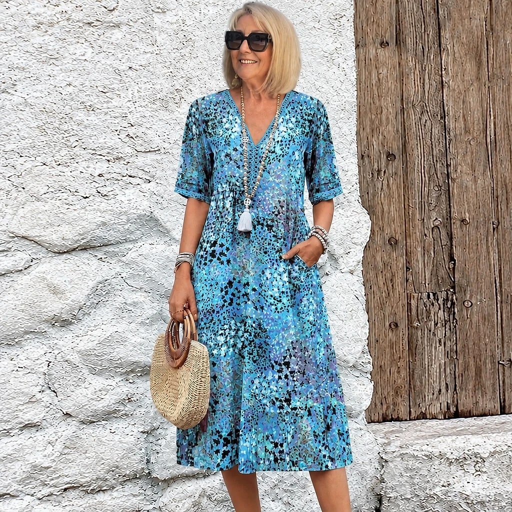 Floriva – Vestido Floral Mujer Elegante