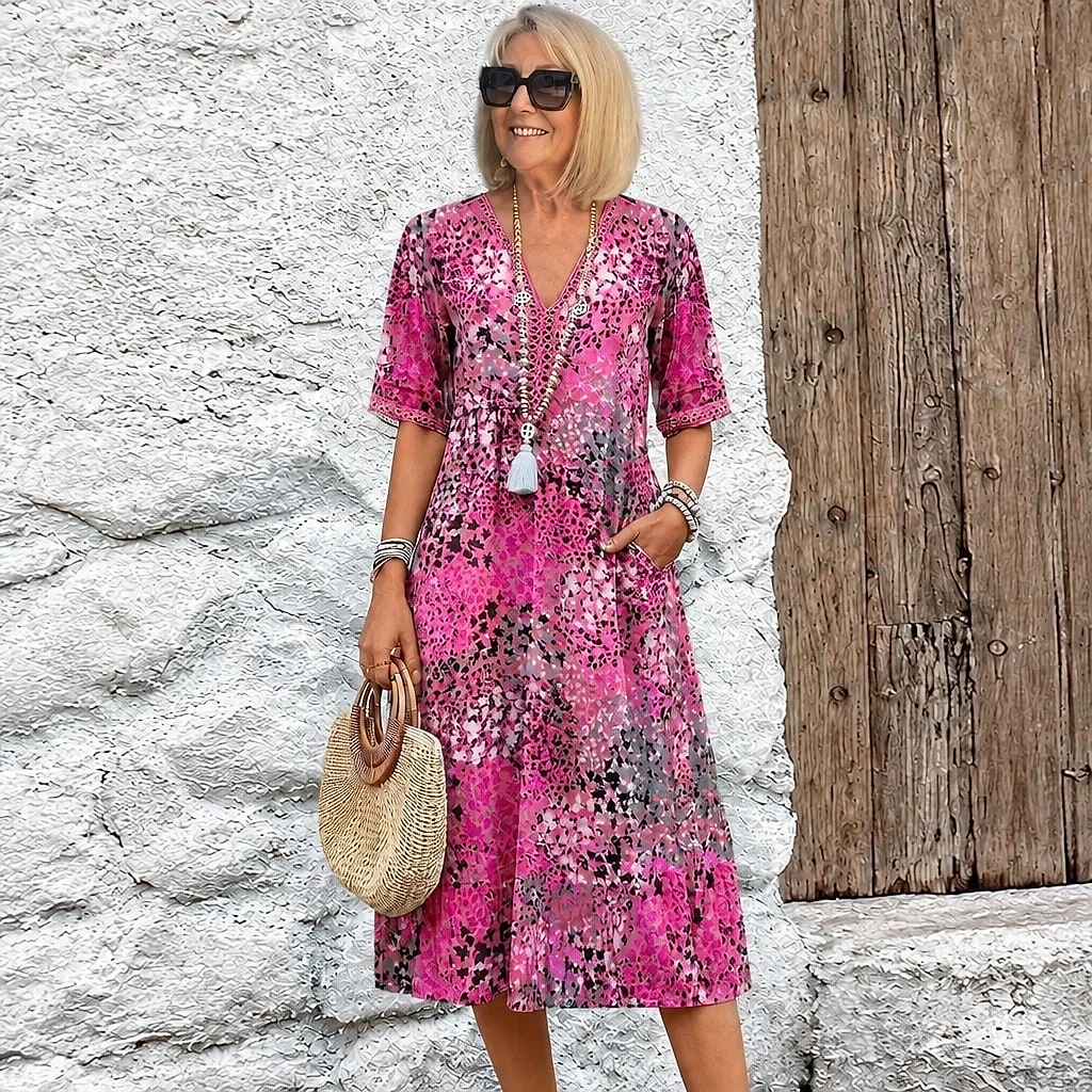 Floriva – Vestido Floral Mujer Elegante