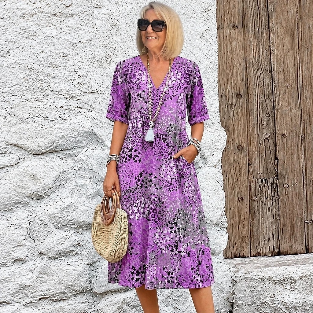 Floriva – Vestido Floral Mujer Elegante