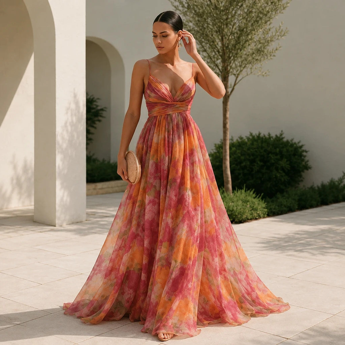 Floriven – Vestido Largo Floral