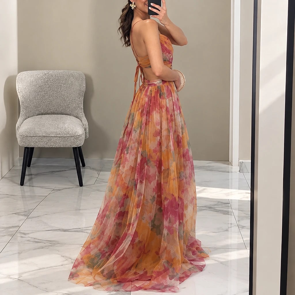 Floriven – Vestido Largo Floral