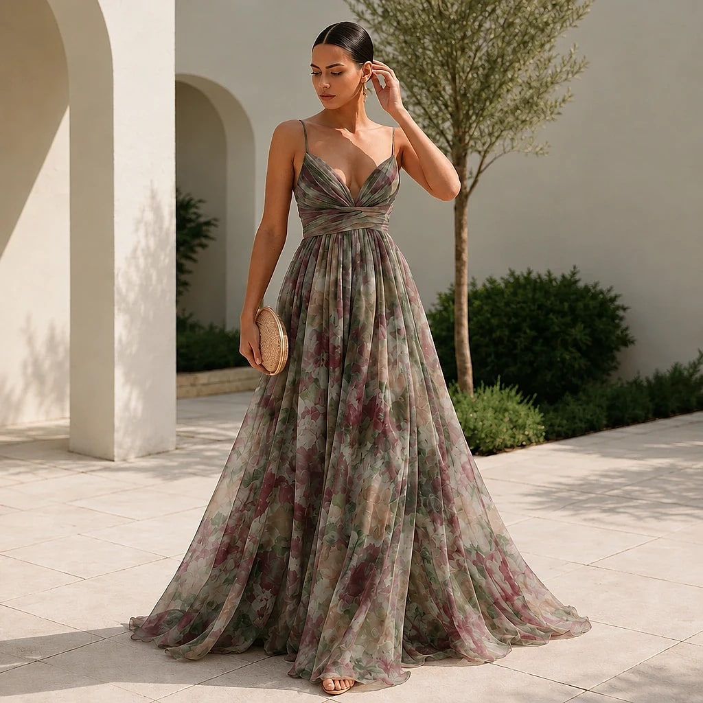 Floriven – Vestido Largo Floral