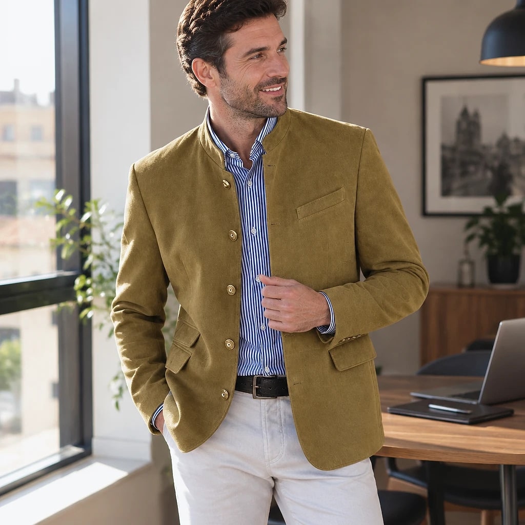 Galvaro – Chaqueta Hombre Cuello Alto