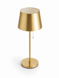 Lámpara de Mesa de Metal Dorado