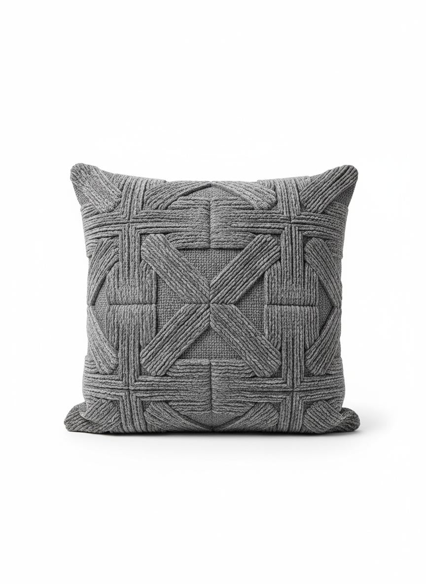 Cojín Texturizado Gris