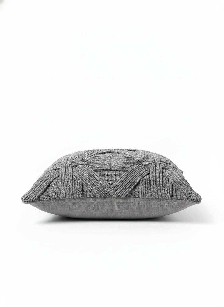 Cojín Texturizado Gris