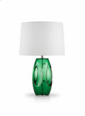 Lámpara de Mesa de Cristal Verde