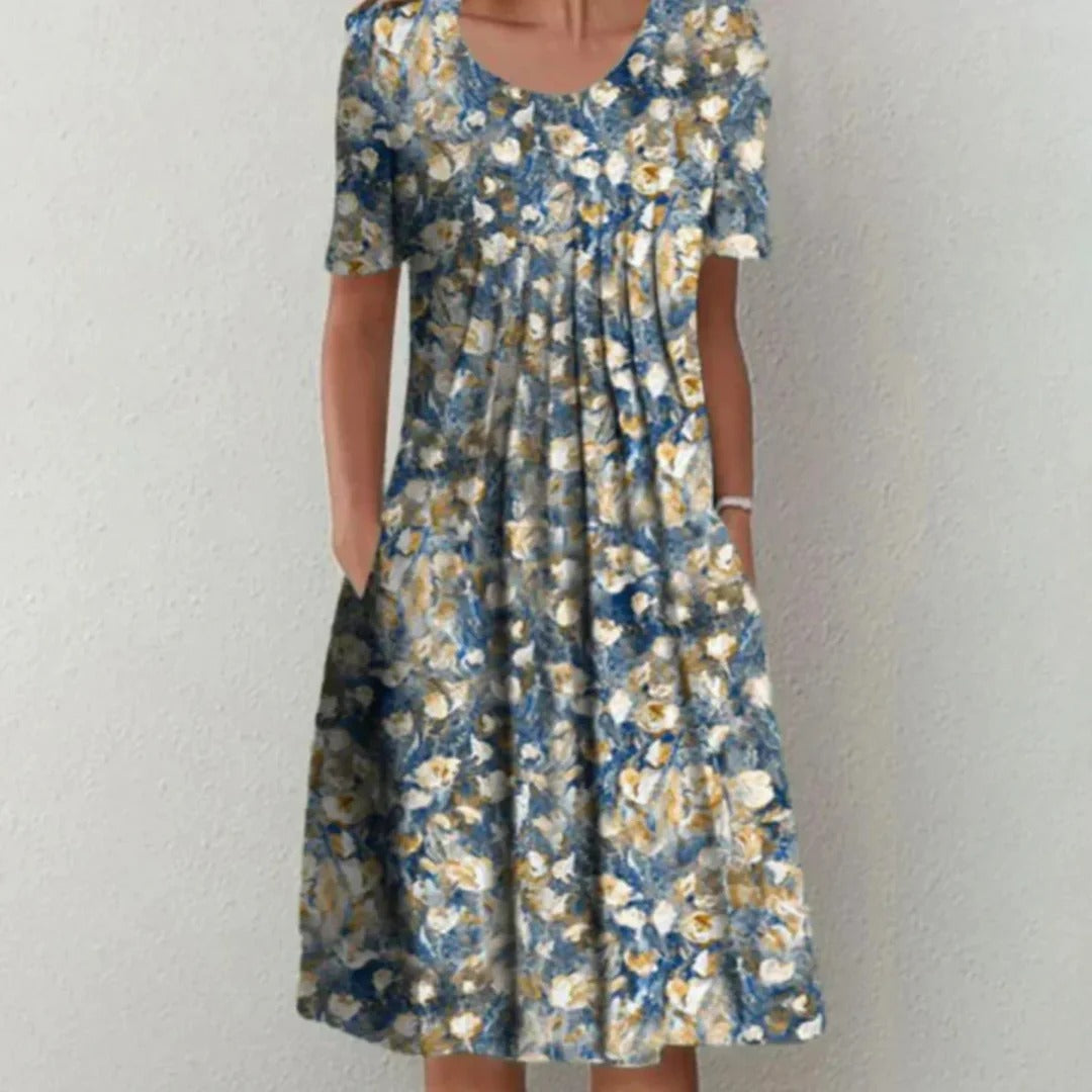 Vestido Floral de Verano Midi - Elegancia y Confort