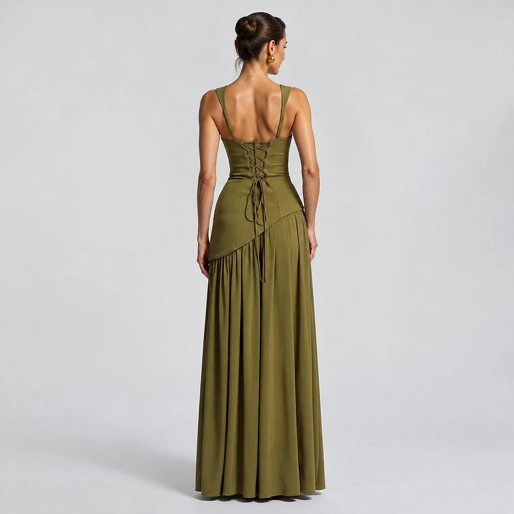 Isavela – Vestido Largo Elegante Sin Mangas