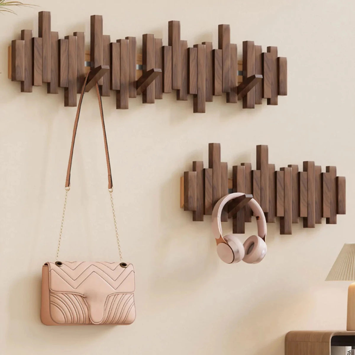 Perchero de pared Piano de madera - Chaquetas y abrigos