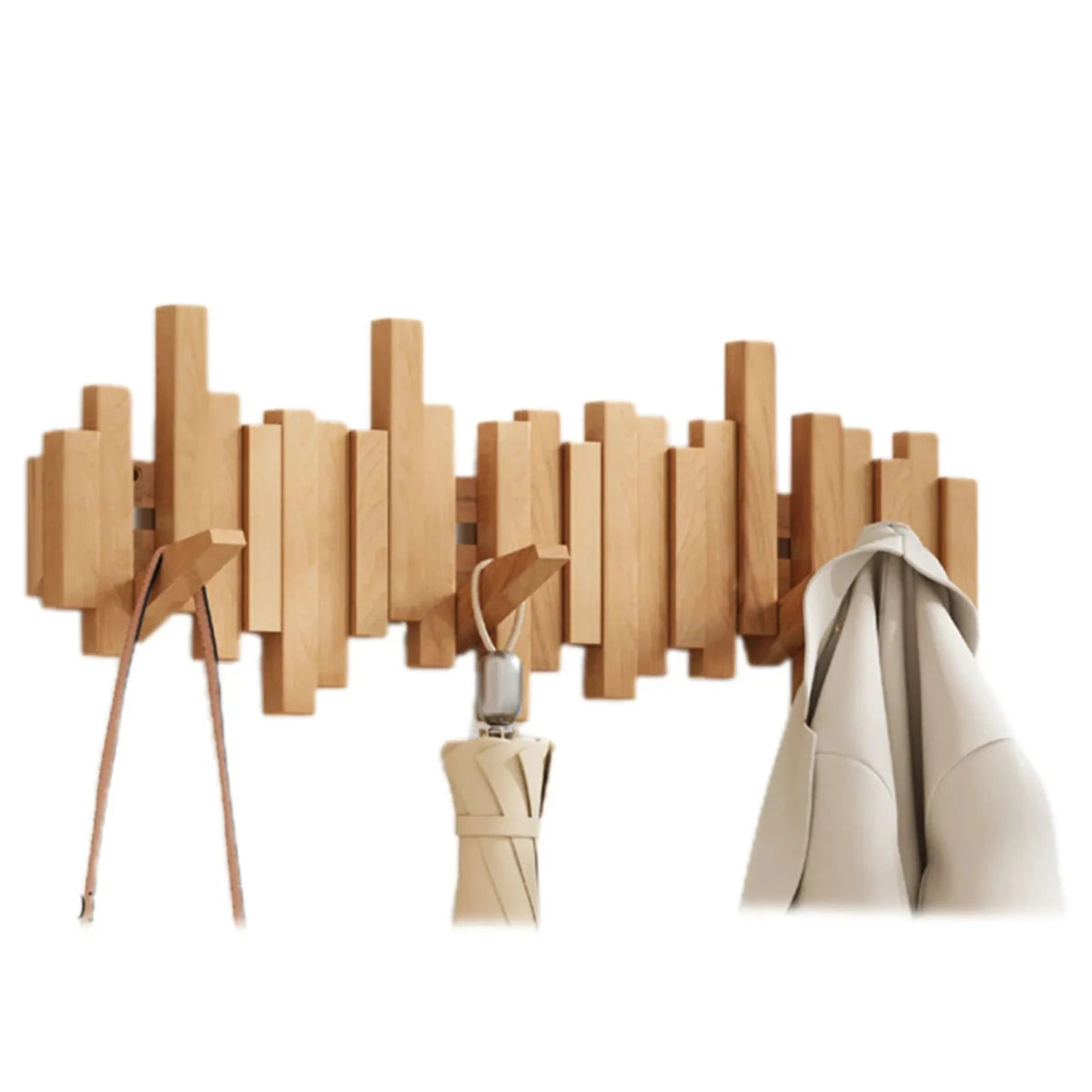 Perchero de pared Piano de madera - Chaquetas y abrigos