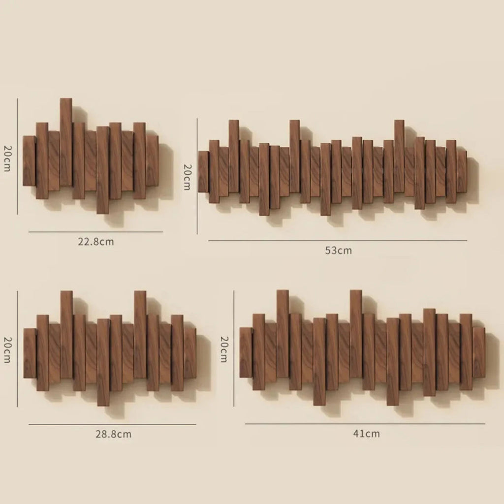 Perchero de pared Piano de madera - Chaquetas y abrigos