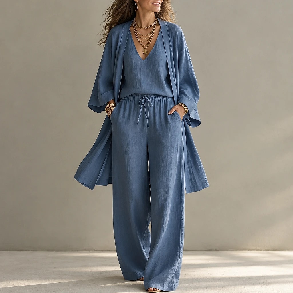Linvara – Conjunto Lino Tres Piezas