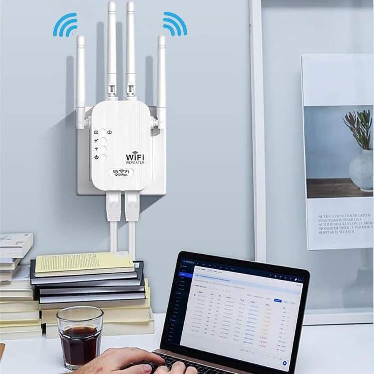 Repetidor wifi exterior de largo alcance, doble banda 2,4 y 5 GHz