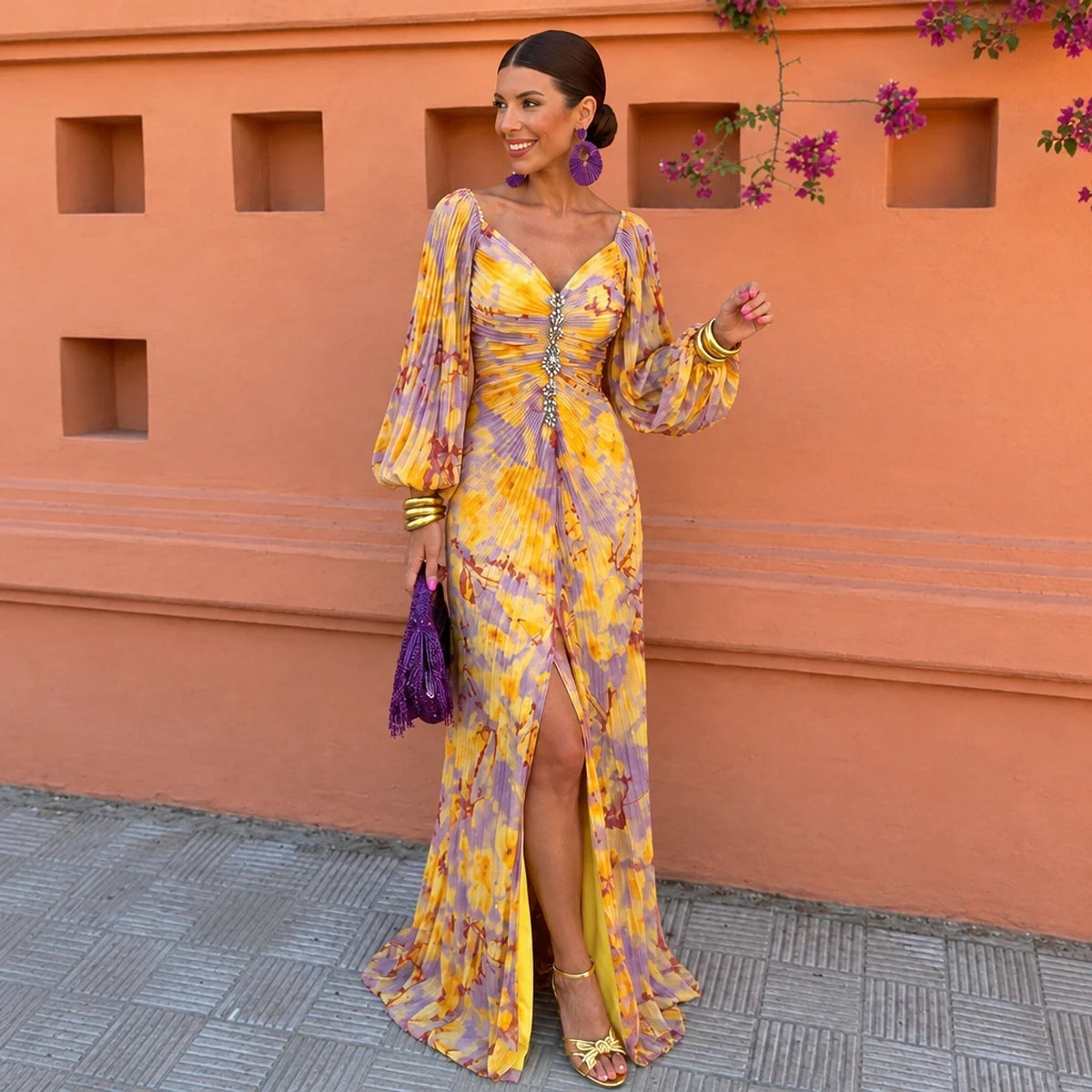 Lorela – Vestido Largo Floral