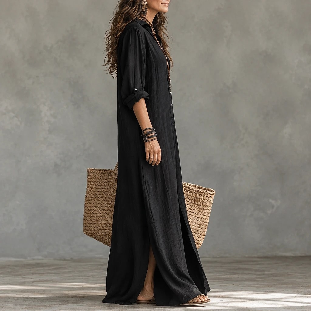Luriana – Vestido Largo Fluido Elegante