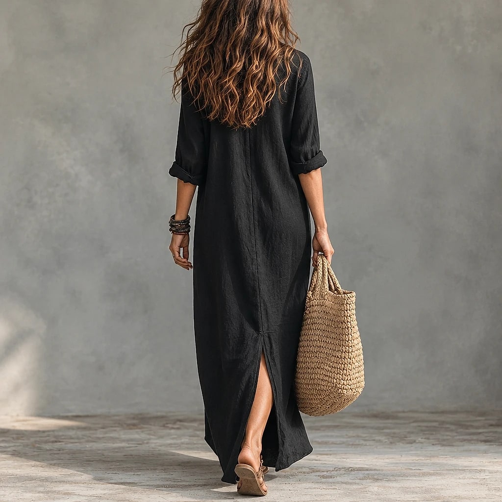 Luriana – Vestido Largo Fluido Elegante