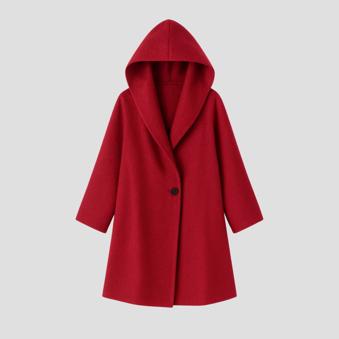 Abrigo con capucha - Caliente y elegante para invierno