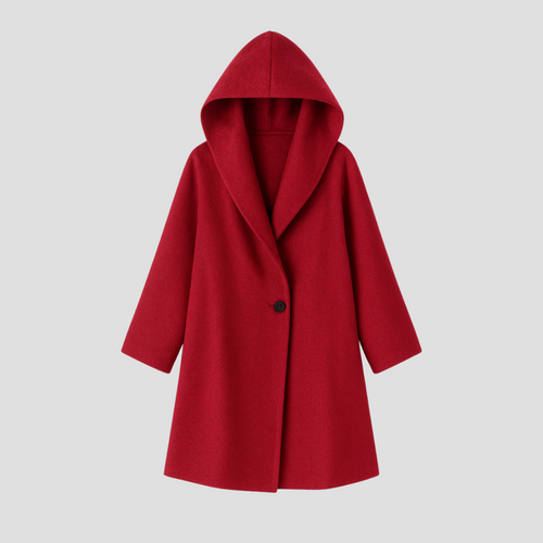 Abrigo con capucha - Caliente y elegante para invierno